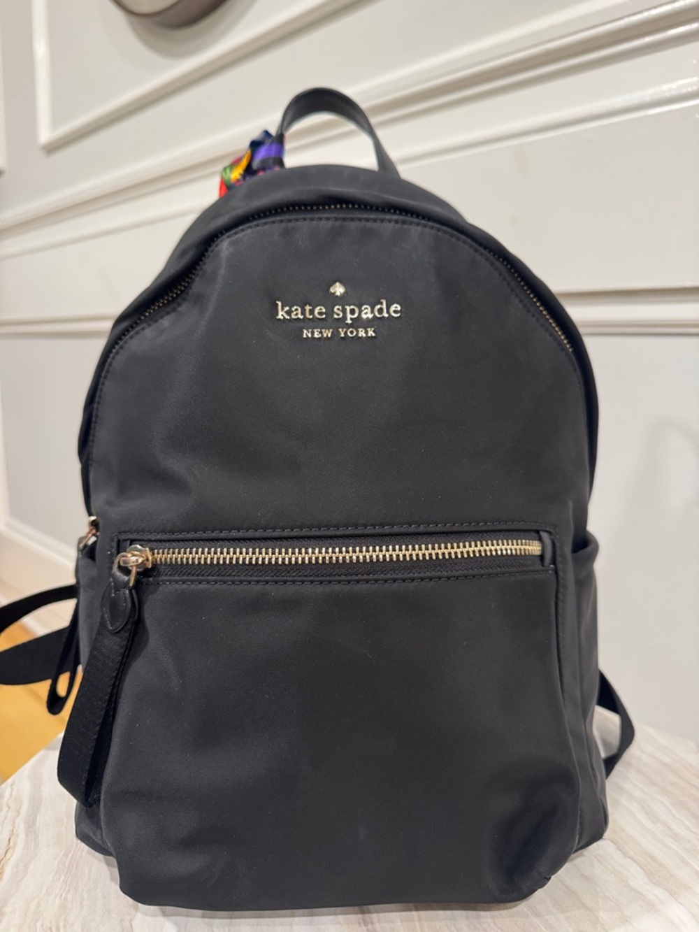 Kate Spade Bag Chelsea Black Nylon Backpack - Picture 4 of 17